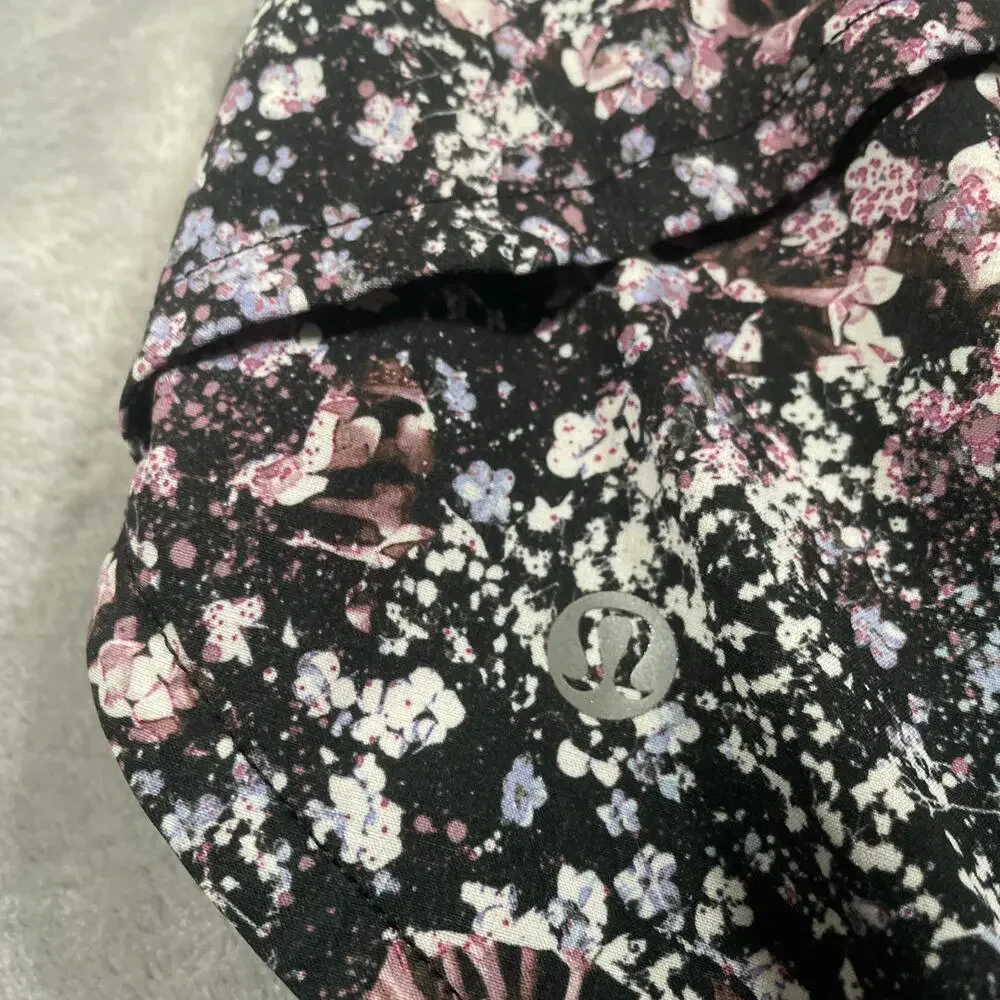 Lululemon Speed Up Shorts 8 Floral Spritz Running Lined Outdoor Performance